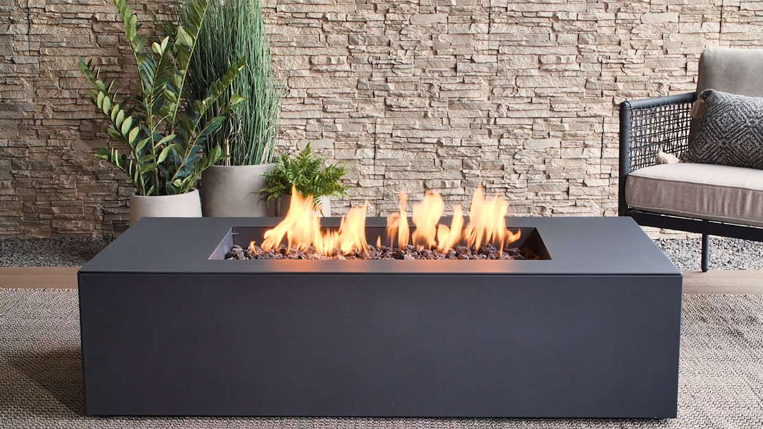 Coden Low Rectangle Fire Pit